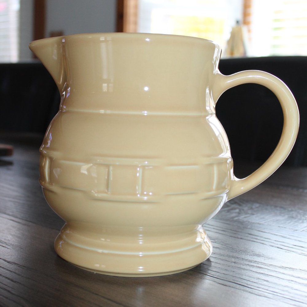 Longaberger Large Milk Pitcher Butternut Yellow USA